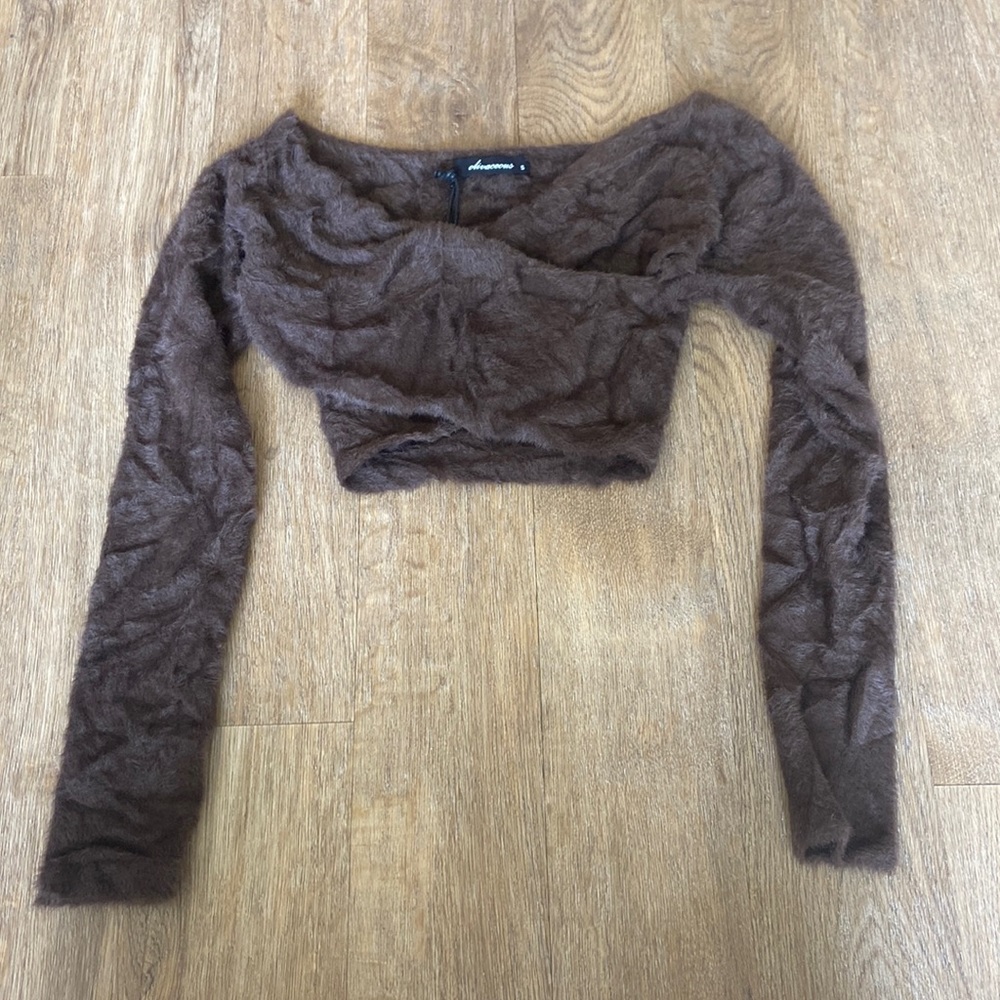 fuzzy wrap top